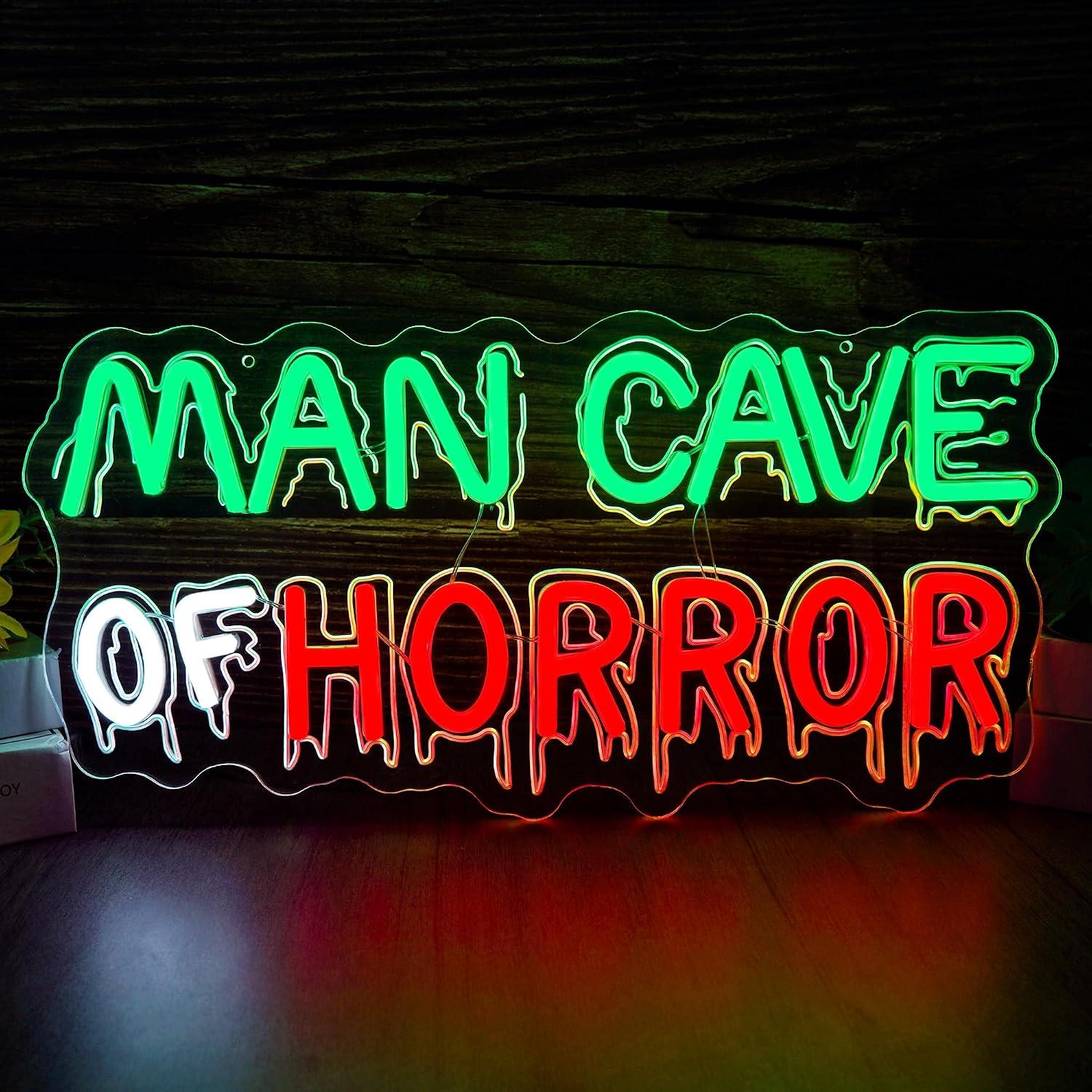 Home Cinema Wall Lights - Man Cave Of Horror Neonreclame, USB-dimbare