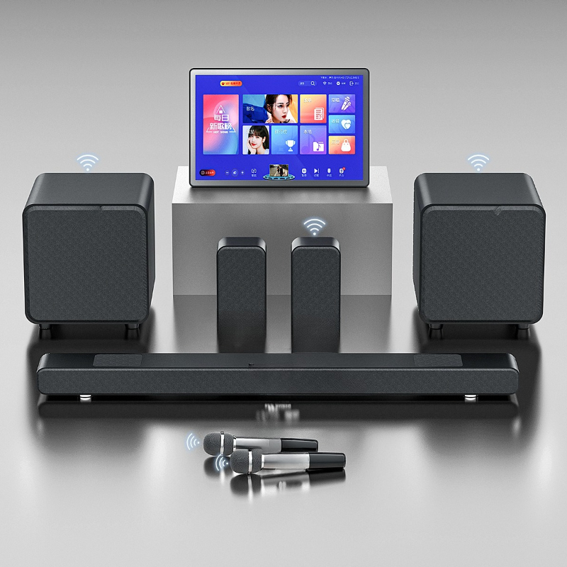 Home Cinema Karaoke Projector - LCD-tv, externe stereo, projector voor thuisbioscoop