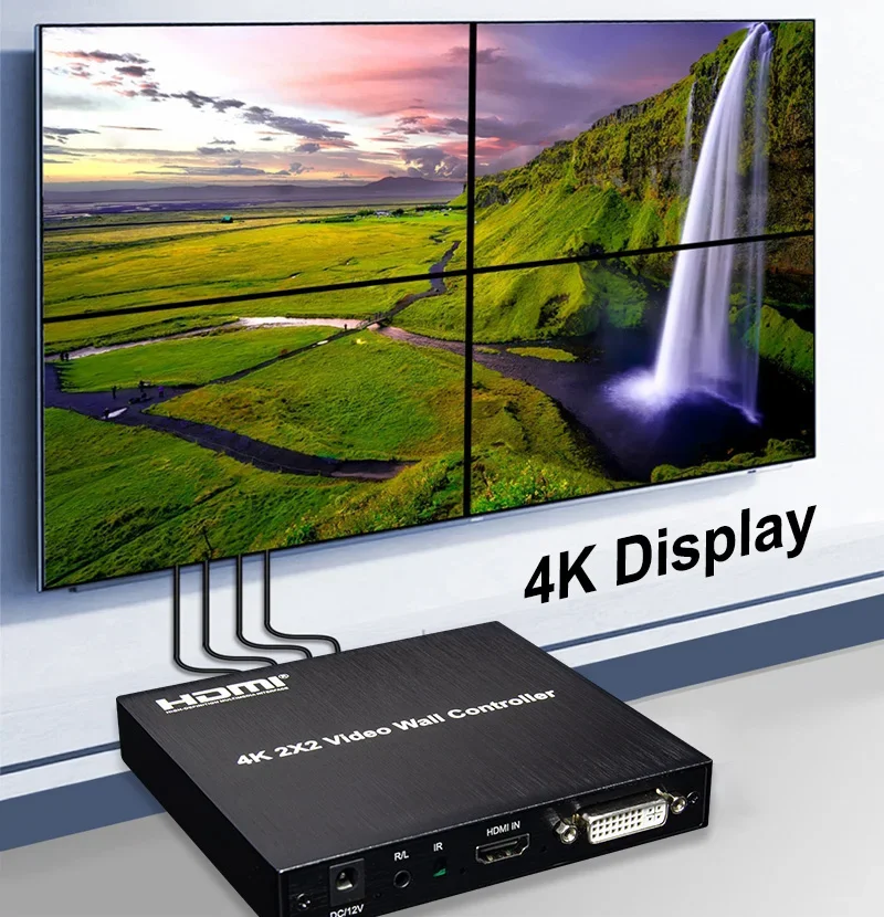 Home Cinema Screen - 4K 2X2 Hdmi Tv Wandcontroller Multi