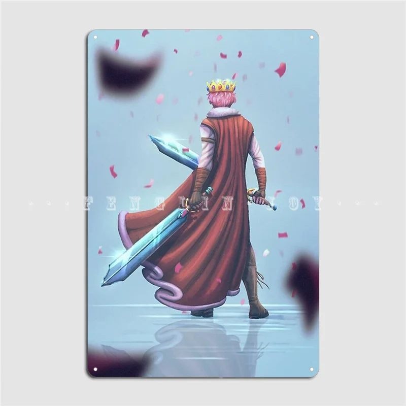 Home Cinema King - Technoblade King Poster Metalen plaquette Club