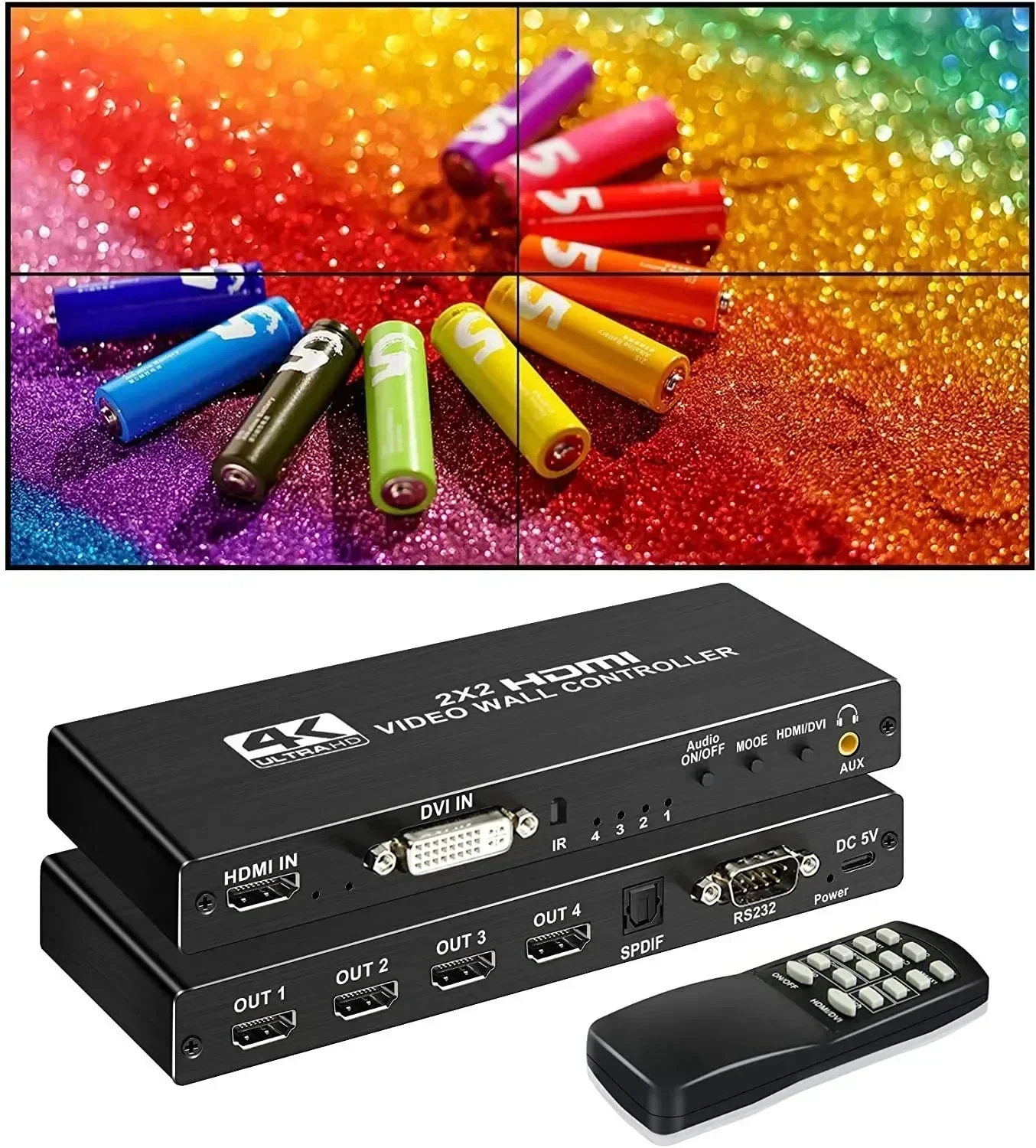4K 3x3 Video Wall Controller 1 - Home Cinema Screen recensie en prijs
