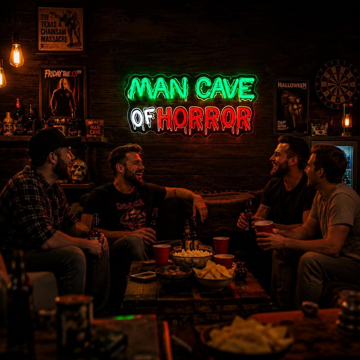 Man Cave Of Horror Neonreclame - Home Cinema Wall Lights recensie en prijs