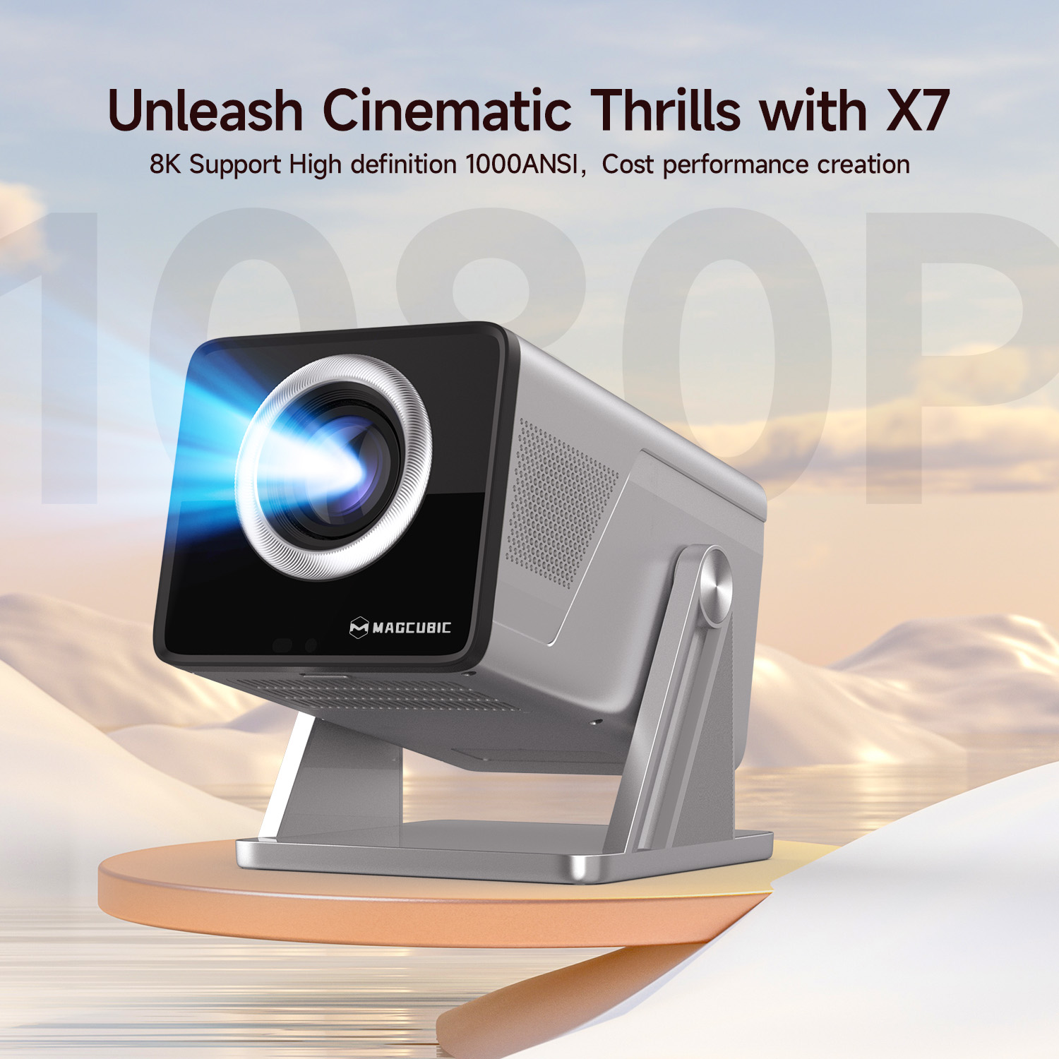 Magcubic 8K HD 1080P 1000ANSI  - Home Cinema Setup recensie en prijs