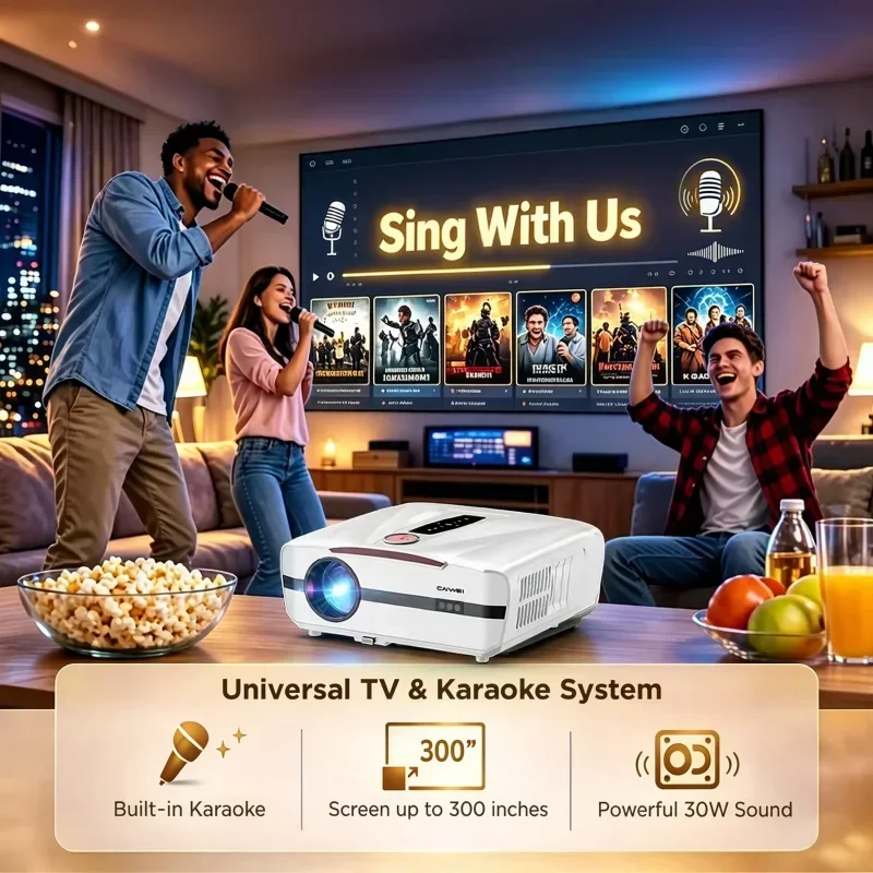 4K Projector 4000ANSI Karaoke  - Home Cinema Karaoke Projector recensie en prijs