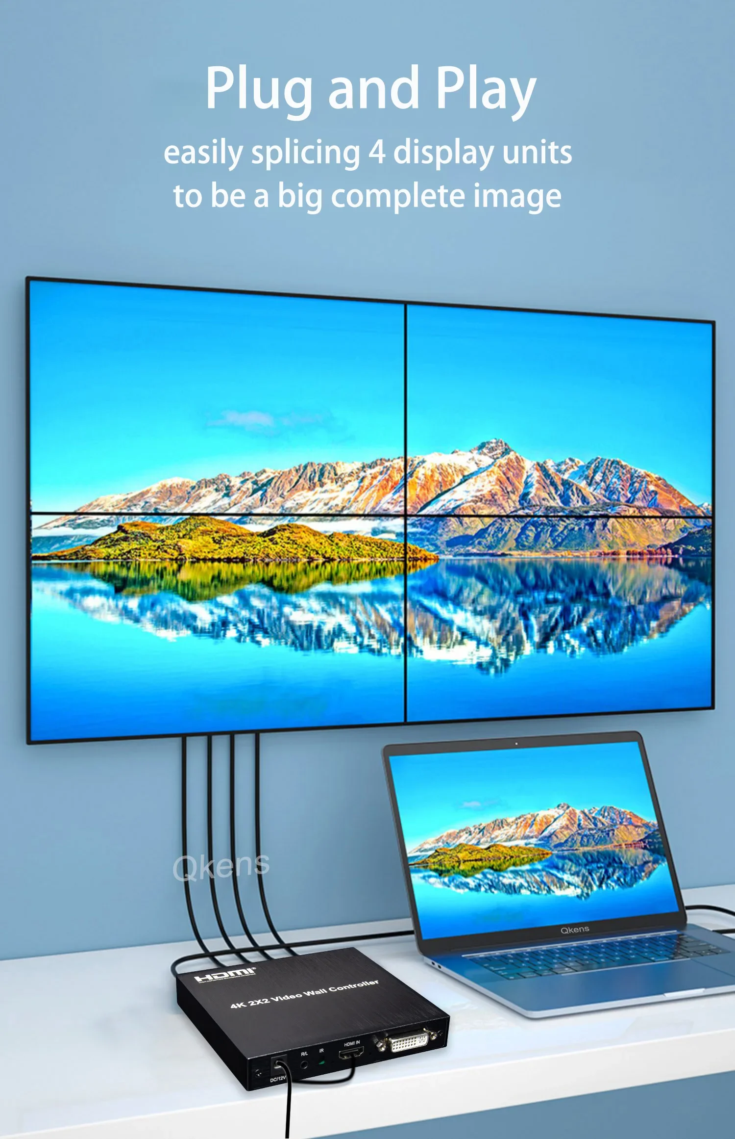 4K 2X2 Hdmi Tv Wandcontroller  - Home Cinema Screen recensie en prijs