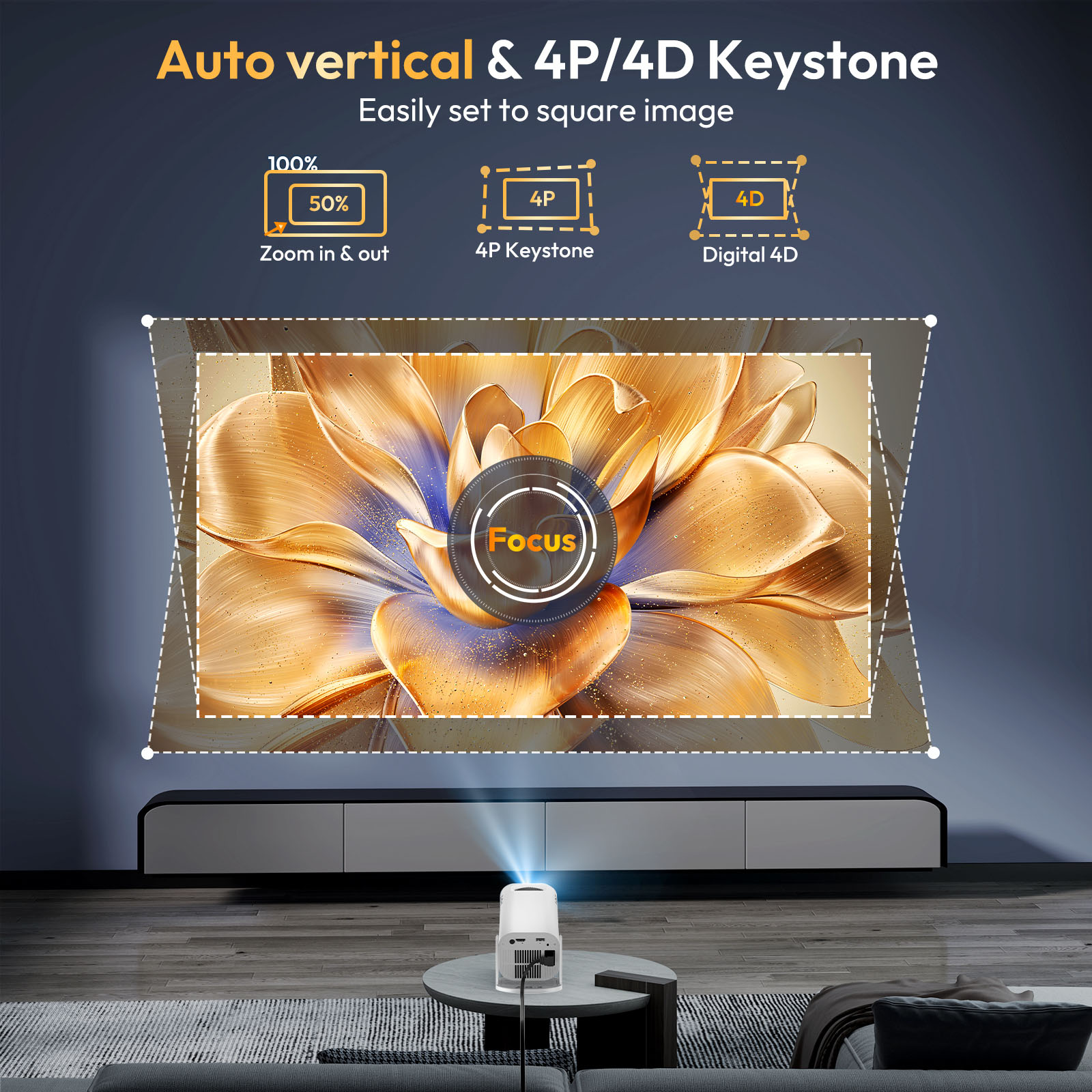 XGODY Gimbal 3 Projector 4K Wi - Home Cinema Led Projector recensie en prijs