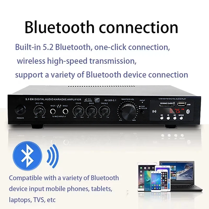 AV-369BT Bluetooth 5.1 Geluids - Home Theater Speaker recensie en prijs