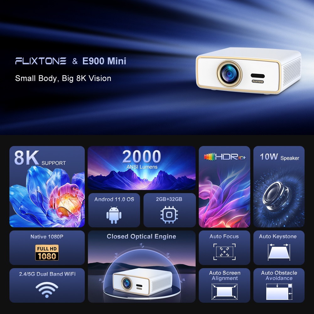 Flixtone E900 MINI Jeugd Draag - Home Cinema Portable recensie en prijs